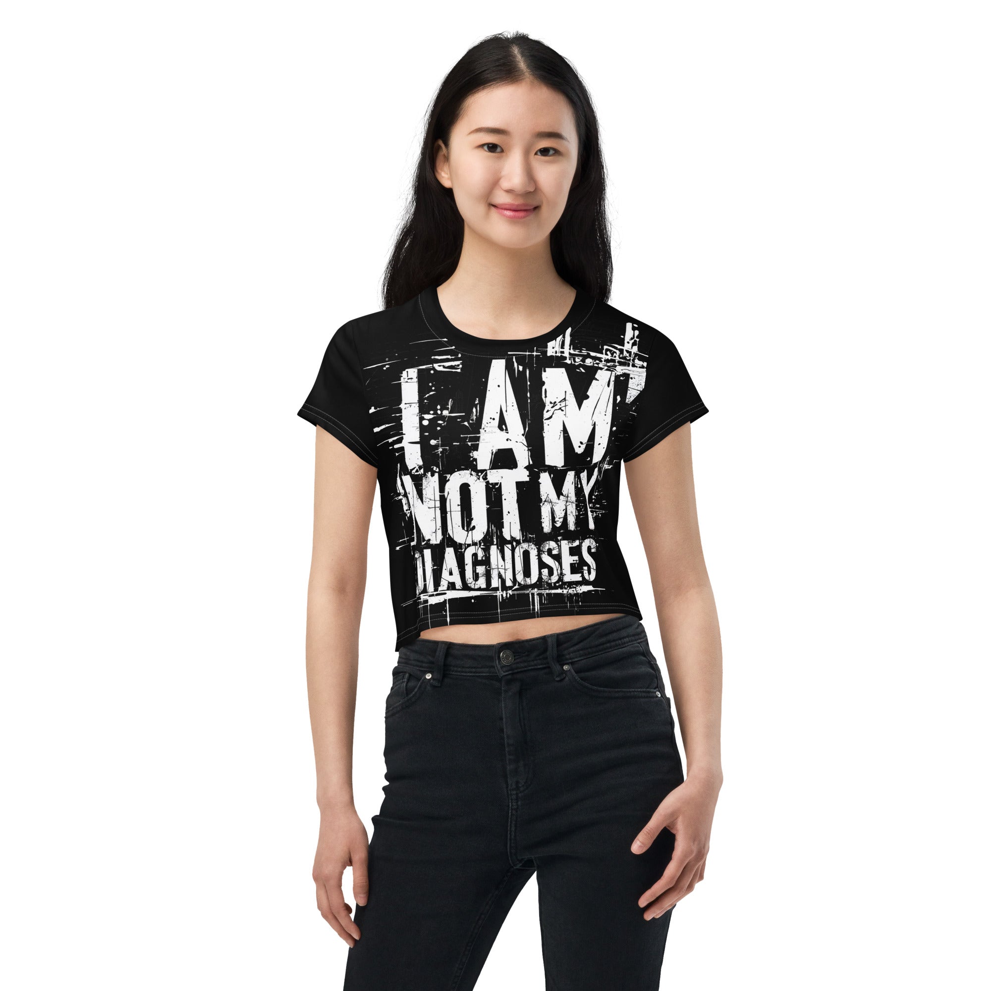 I am not my diagnoses Crop Tee
